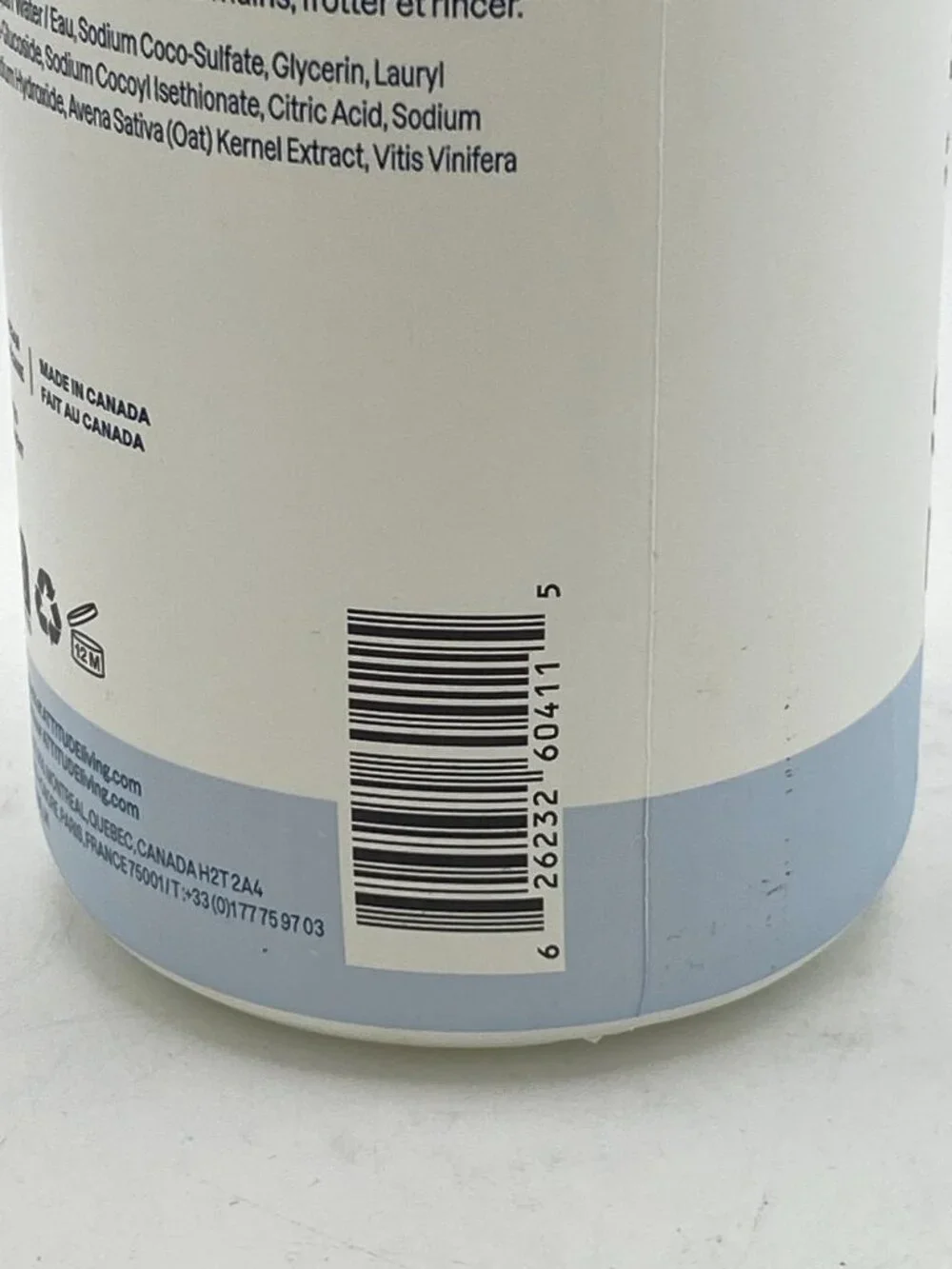 ATTITUDE Sensitive Natural Unscented Hand Soap – Extra Gentle Oat (16 fl oz)